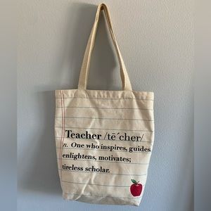Teacher Definition Canvas Tote